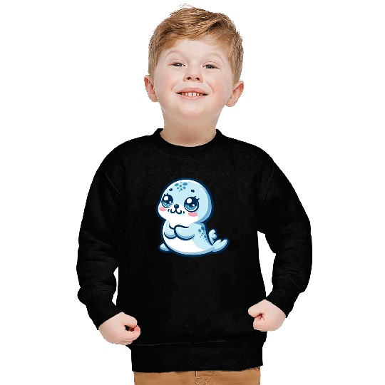 Graceful Seal Serenity Sweatshirts