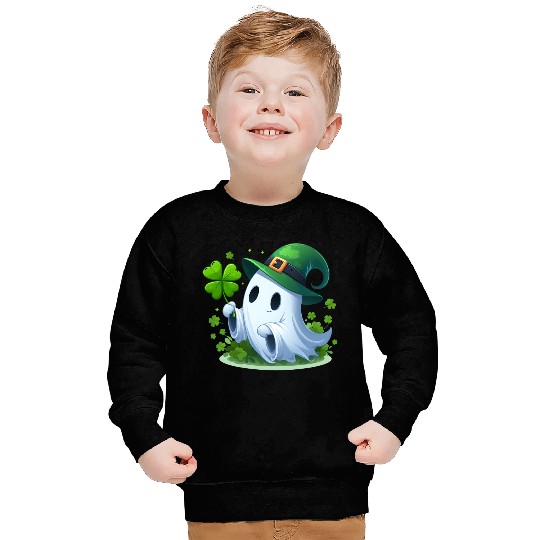 St. Patrick's Day Ghostly Charm Sweatshirts