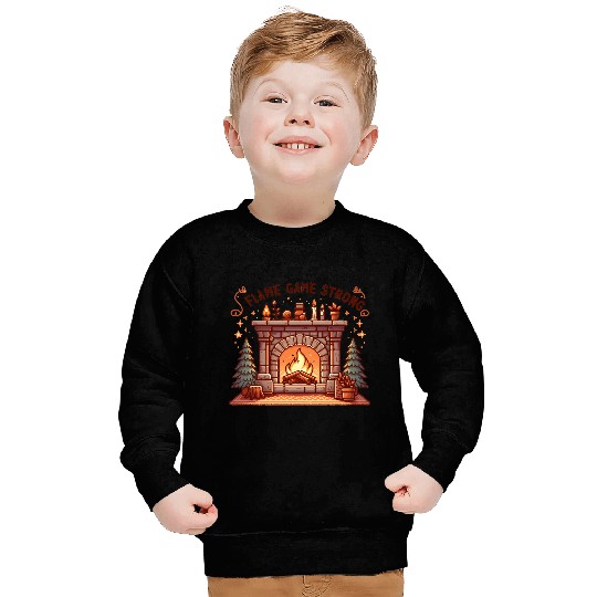 Fireplace: Flame Game Strong Sweatshirts