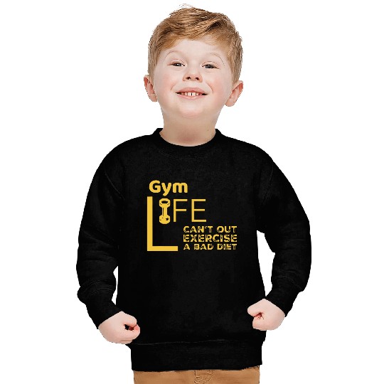 Gym Rat Bad Diet Exercise Sweatshirts