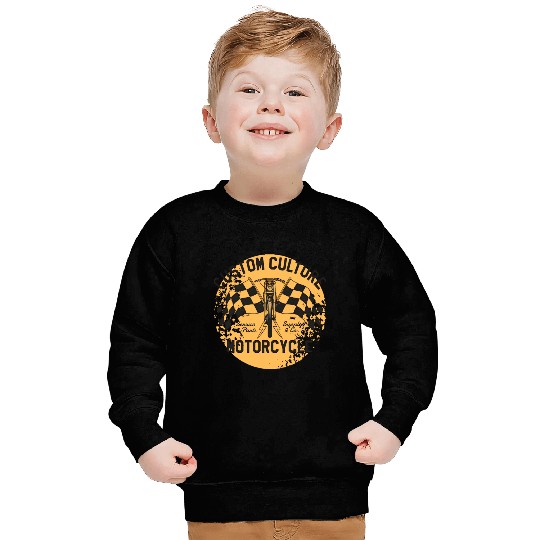 Vintage Motorcycle garage logo emblem Sweatshirts