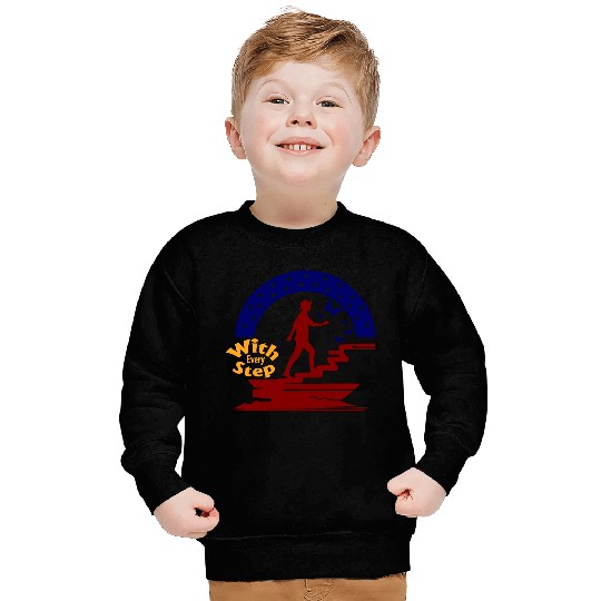 Typography Vector Sweatshirts design With Every Step