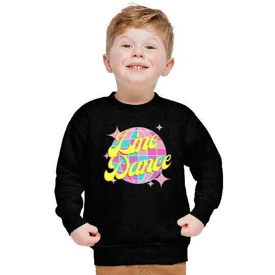 Line dance disco ball in fun neon party colors Sweatshirts