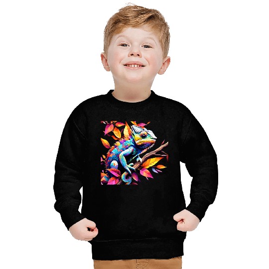 "Kaleidoscopic Chameleon Serenity" Sweatshirts