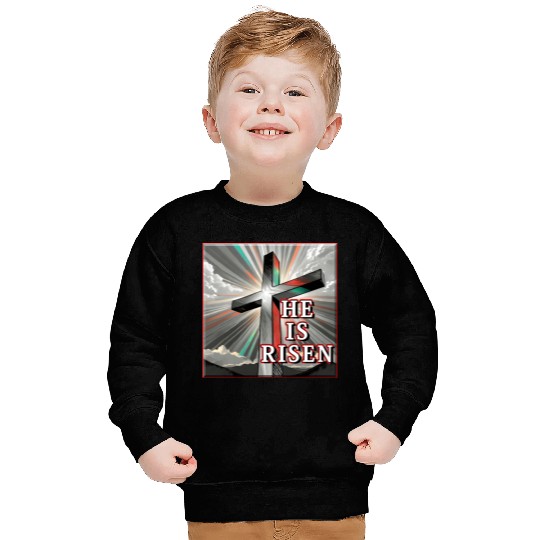 Cross, He is Risen - 2 Sweatshirts