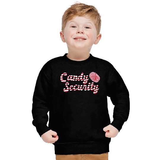 Candy Security Mom Dad Matching Birthday Costume Sweatshirts