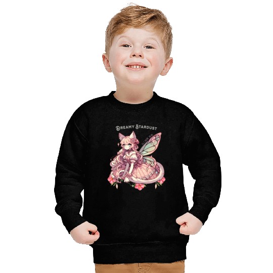 Enchanted Dreamy Stardust-A Cat Fairycore Fantasy Sweatshirts