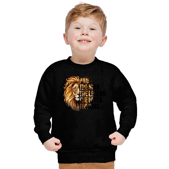 Dad The Man the Legend Lion Sweatshirts