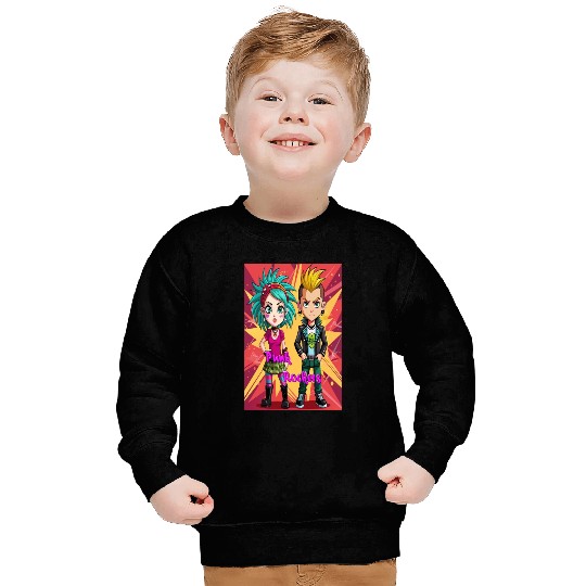 Rebel Riffs: Punk Rockers Unite Sweatshirts