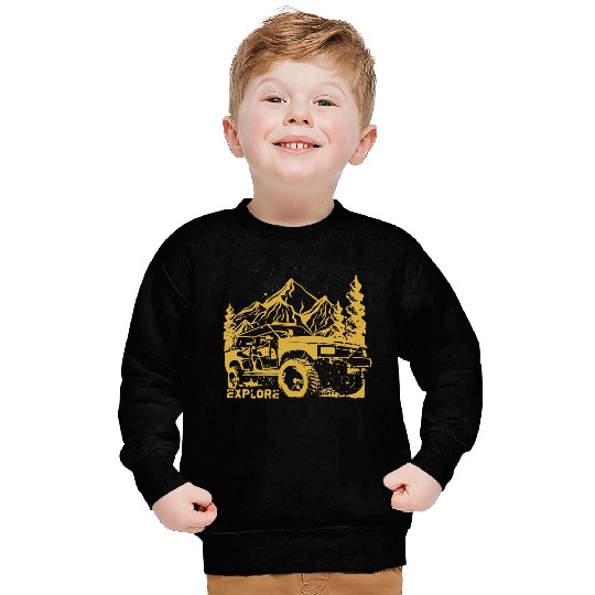 Jeep Car and Nature Mount Sweatshirts