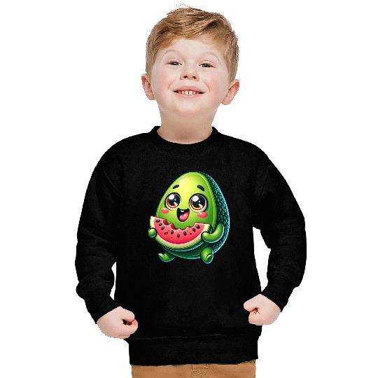 Avocado & Watermelon Sweet Comic Sweatshirts