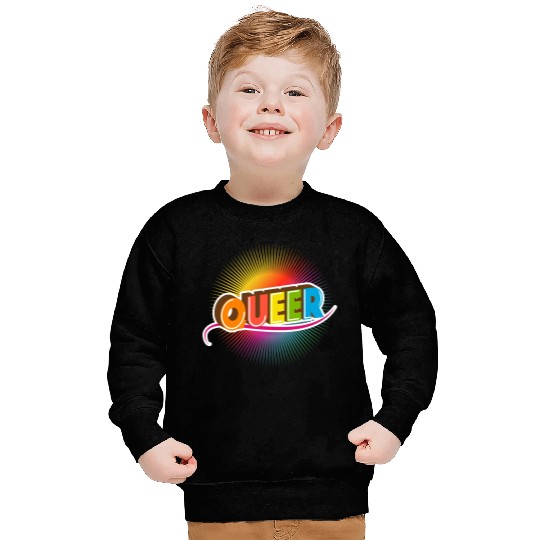 Queer Typo for Pride Month Equal Rights LGBTQ Sweatshirts