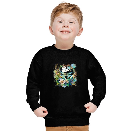 One day at a time dragonfly floral Sweatshirts