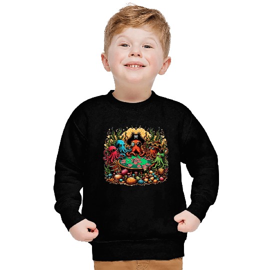 Octopus Card Table Sweatshirts