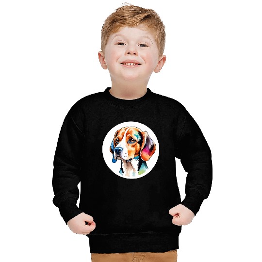 Beagle Watercolor Sweatshirts