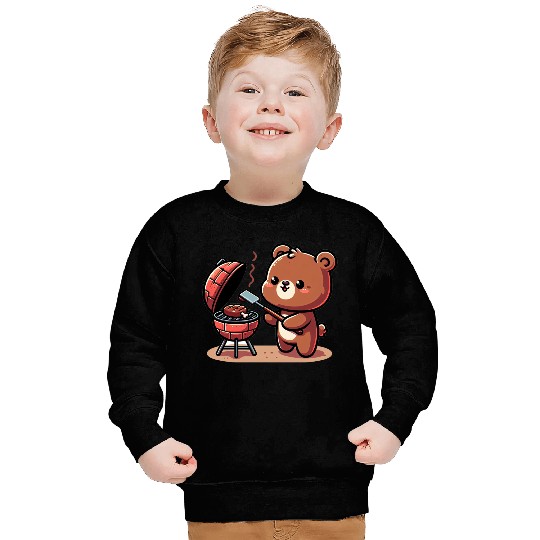 Cute BBQ Bear Sweatshirts
