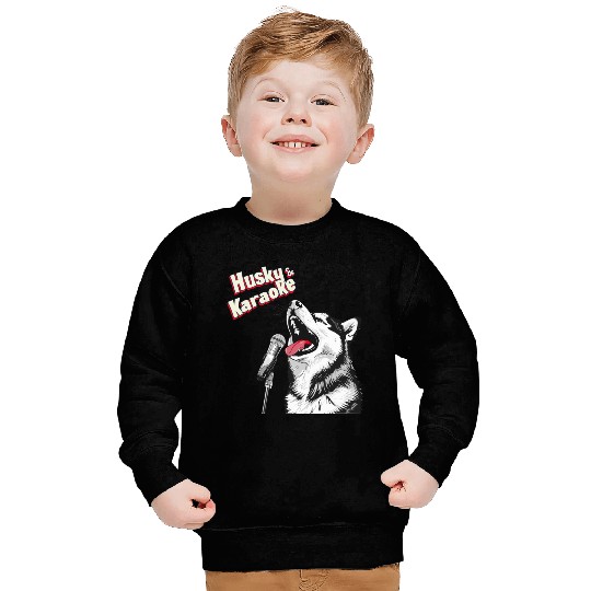 Husky & Karaoke Dog Husky Lover Sweatshirts