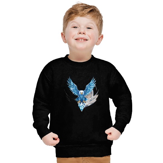 Elevate Your Style with the Crystal Eagle Sweatshirts