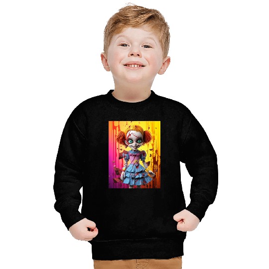 Horror Doll embrace the fear Sweatshirts