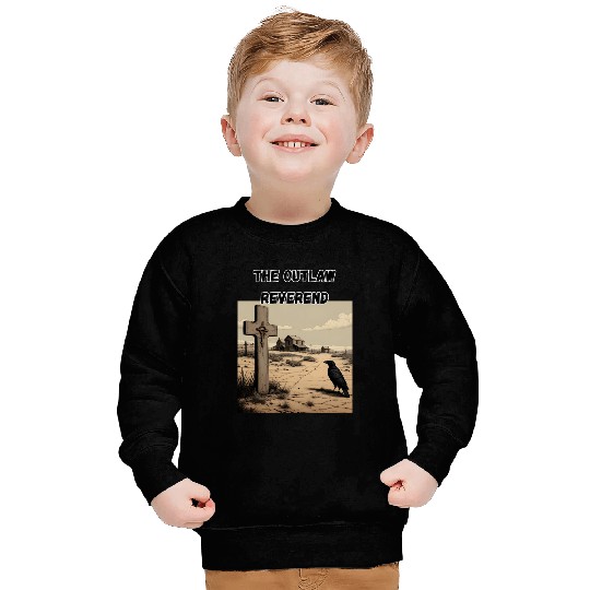 The Outlaw Reverend, Crow And Cross Sweatshirts