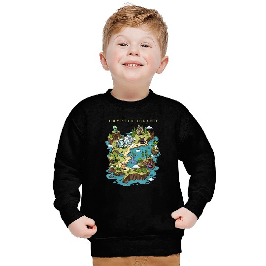 Cryptid Bigfoot Loch Ness Monster Mothman Jersey Sweatshirts