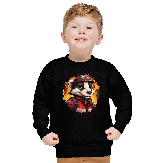 Badge firefighter Sweatshirts