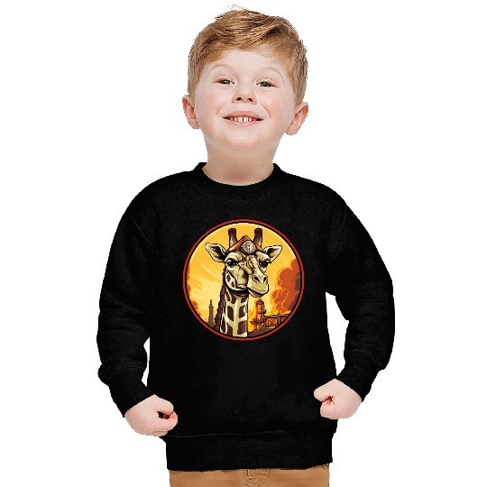 Firefighter giraffe Sweatshirts
