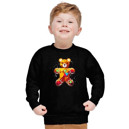 cute gingerbread bear - festive christmas design Sweatshirts