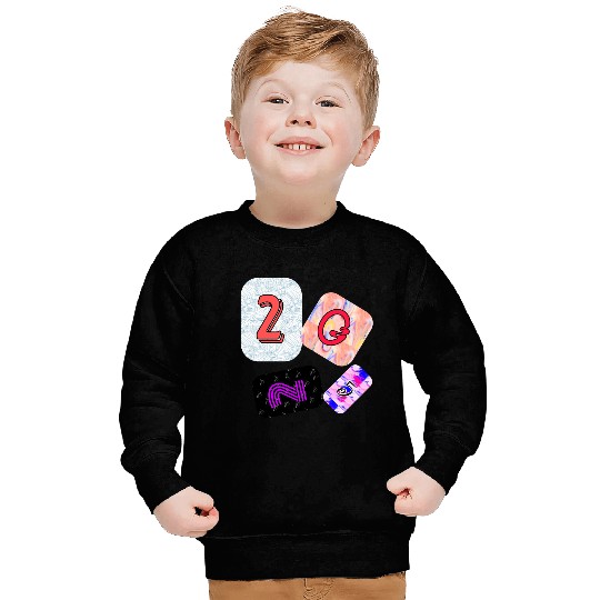 Creative Typography Art with Abstract Backgrounds Sweatshirts