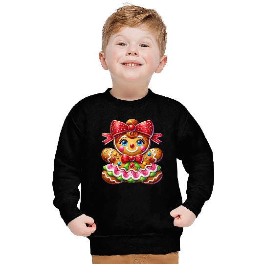 Gingerbread Christmas, Merry Christmas, Candy Sweatshirts