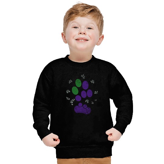 AroAce Cat Paw Prints Sweatshirts