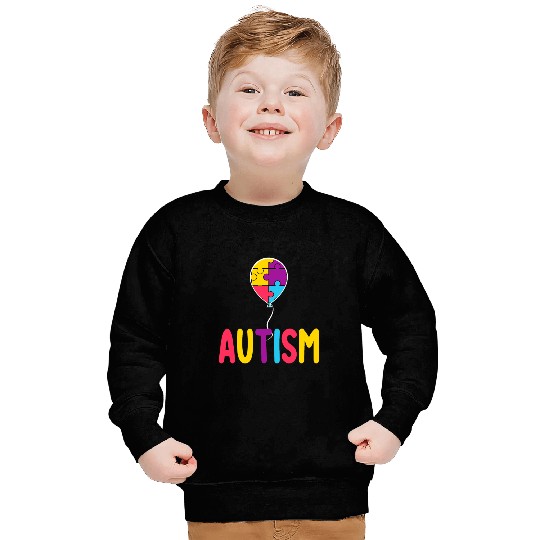 Autism Awareness Balloon - Spread Love and Support Sweatshirts