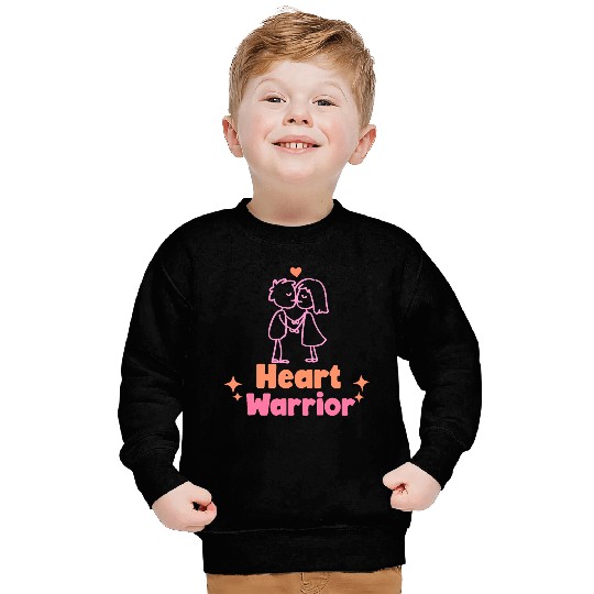Heart warrior, valentine Sweatshirts