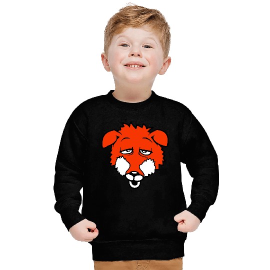 Fox Tired Eyes Exhausted Sleepy Sweet Funny Cool Sweatshirts