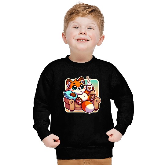 Harmony: Fox and Coffee Sweatshirts
