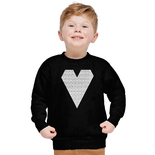 D20 Heart Invert Sweatshirts