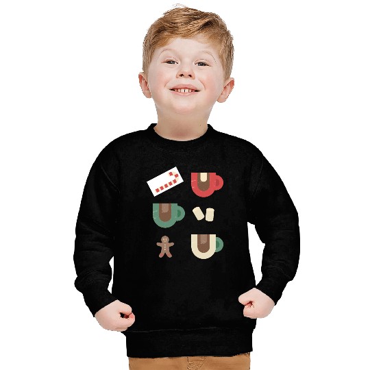 Cute Retro Hot Cocoa Christmas Mug Design Sweatshirts