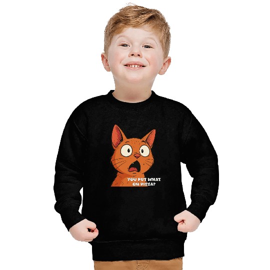 Funny Shocked Cat Meme Sweatshirts