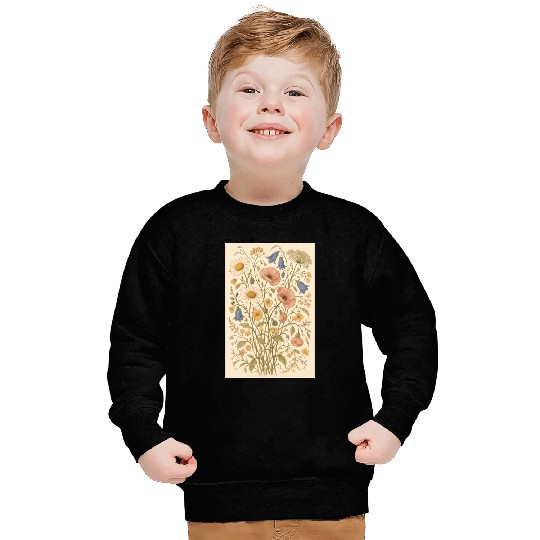 Summer Wild Flowers Sweatshirts