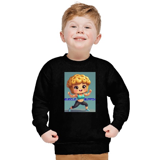 MUSCLE MUFFIN-Muscle Pose Sweatshirts