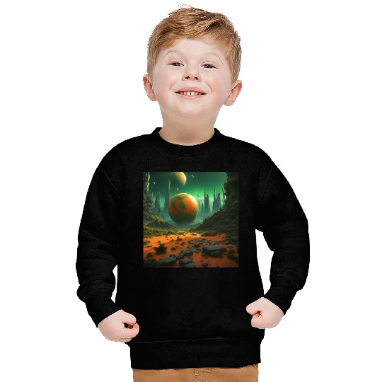 Sci-Fi Futuristic Alien Planet Landscape Sweatshirts