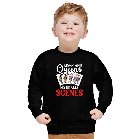 Pinochle Trick Taking Game Drama King Queen Sweatshirts