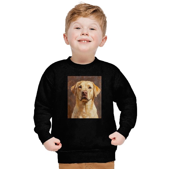Labrador Pet Portrait Artwork Sweatshirts