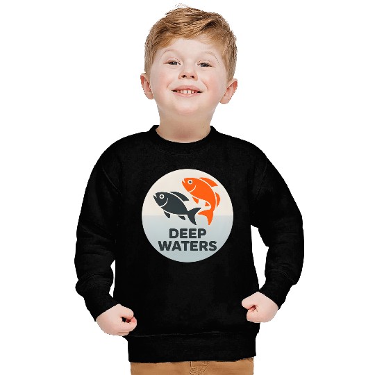 Deep Waters Fish Motif Design Sweatshirts