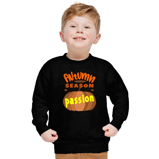 Autumn Passion Pumpkin Design Sweatshirts