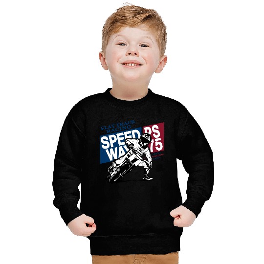 Flat Track Rider - Speedway Racing Sweatshirts