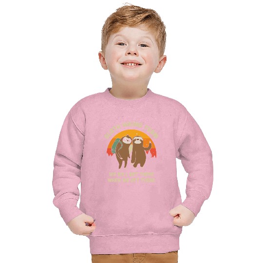 Sloth Hiking Team - Funny Vintage Gift Sweatshirt
