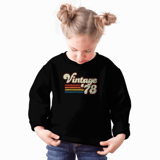 Womens Retro Vintage 1978 43rd Birthday Sweatshirt