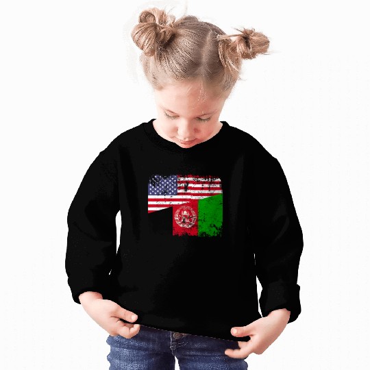 Usa Afghanistan Flag Sweatshirt
