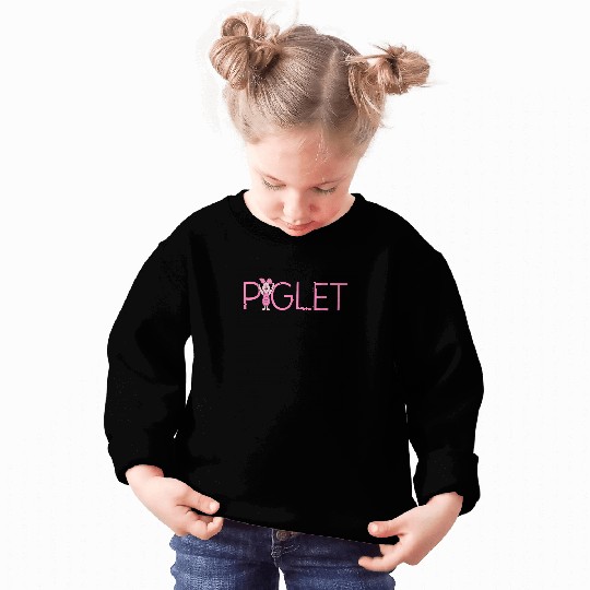 Disney Winnie the Pooh Piglet Classic Lettering Sweatshirts